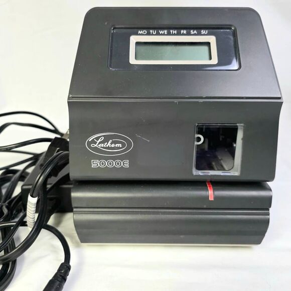 Lathem 5000E Digital Electronic Time Clock Recorder - Picture 2 of 8